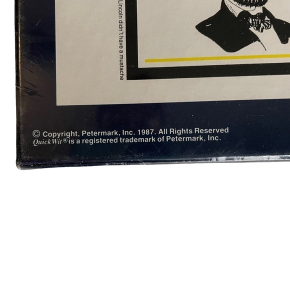 Vintage Quick Wit Board Game Common Sense Trivia Brand New Sealed 1987 family - Picture 3 of 9